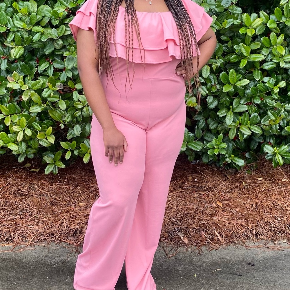 Pink Fashion Nova Jump Suit